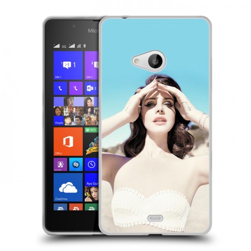 Дизайнерский пластиковый чехол для Microsoft Lumia 540 Лан Дел Рей