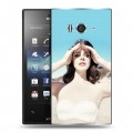 Дизайнерский пластиковый чехол для Sony Xperia acro S Лан Дел Рей