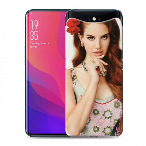 Дизайнерский силиконовый чехол для OPPO Find X Лан Дел Рей