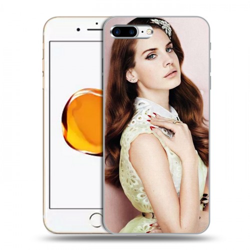 Дизайнерский силиконовый чехол для Iphone 7 Plus / 8 Plus Лан Дел Рей