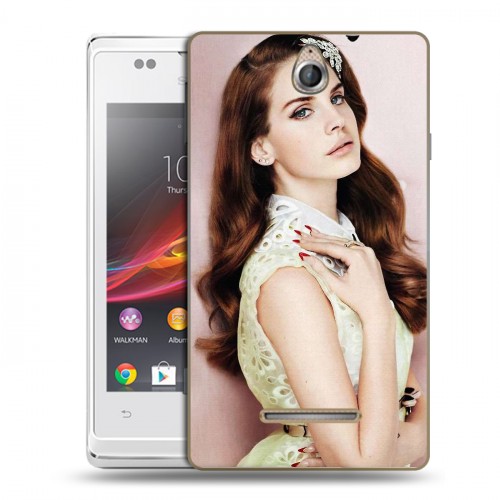 Дизайнерский пластиковый чехол для Sony Xperia E Лан Дел Рей