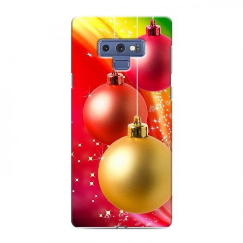 Дизайнерский силиконовый с усиленными углами чехол для Samsung Galaxy Note 9 Новогодние шары