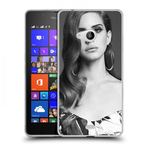 Дизайнерский пластиковый чехол для Microsoft Lumia 540 Лан Дел Рей