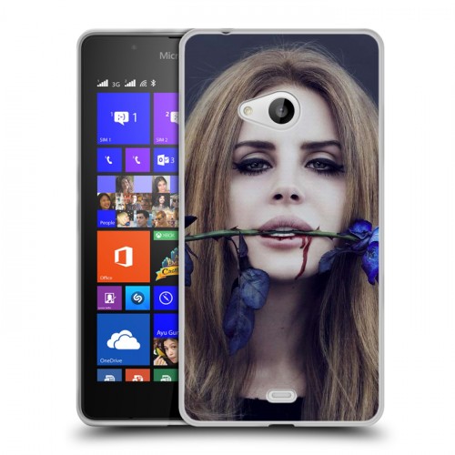 Дизайнерский пластиковый чехол для Microsoft Lumia 540 Лан Дел Рей