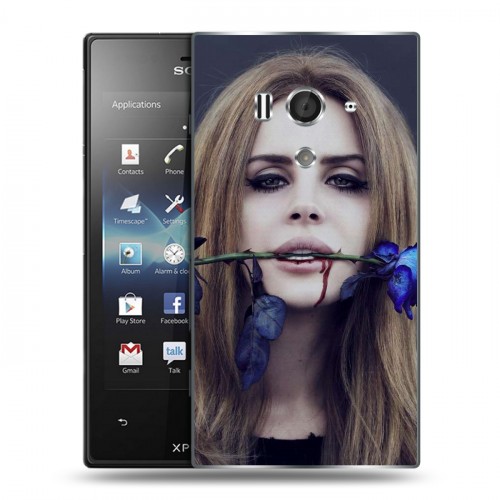 Дизайнерский пластиковый чехол для Sony Xperia acro S Лан Дел Рей