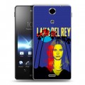 Дизайнерский пластиковый чехол для Sony Xperia TX Лан Дел Рей