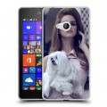 Дизайнерский пластиковый чехол для Microsoft Lumia 540 Лан Дел Рей