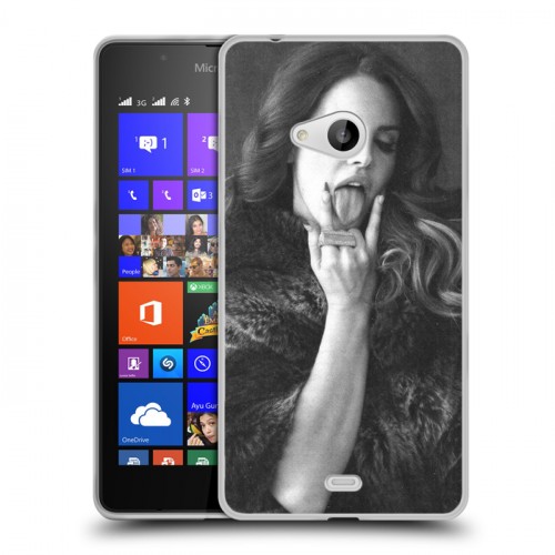 Дизайнерский пластиковый чехол для Microsoft Lumia 540 Лан Дел Рей
