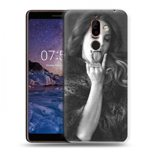 Дизайнерский пластиковый чехол для Nokia 7 Plus Лан Дел Рей