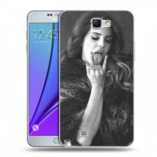 Дизайнерский пластиковый чехол для Samsung Galaxy Note 2 Лан Дел Рей