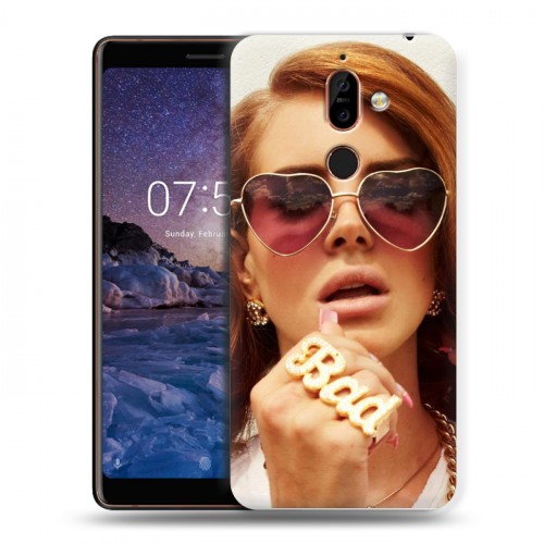 Дизайнерский пластиковый чехол для Nokia 7 Plus Лан Дел Рей