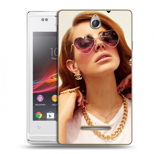 Дизайнерский пластиковый чехол для Sony Xperia E Лан Дел Рей