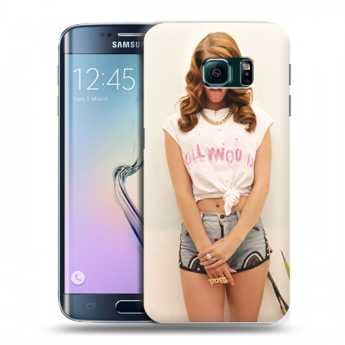 Дизайнерский пластиковый чехол для Samsung Galaxy S6 Edge Лан Дел Рей