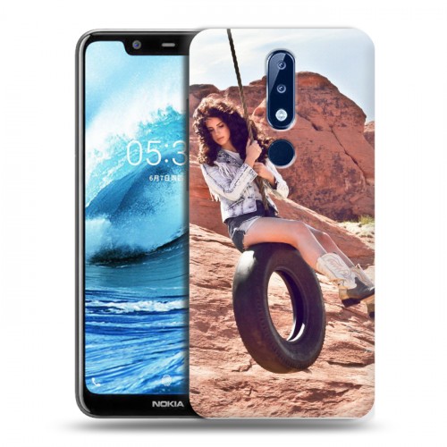 Дизайнерский силиконовый чехол для Nokia 5.1 Plus Лан Дел Рей