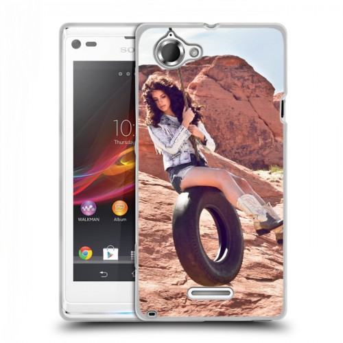 Дизайнерский пластиковый чехол для Sony Xperia L Лан Дел Рей