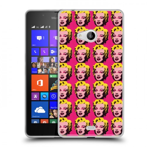 Дизайнерский пластиковый чехол для Microsoft Lumia 540 Мерлин Монро