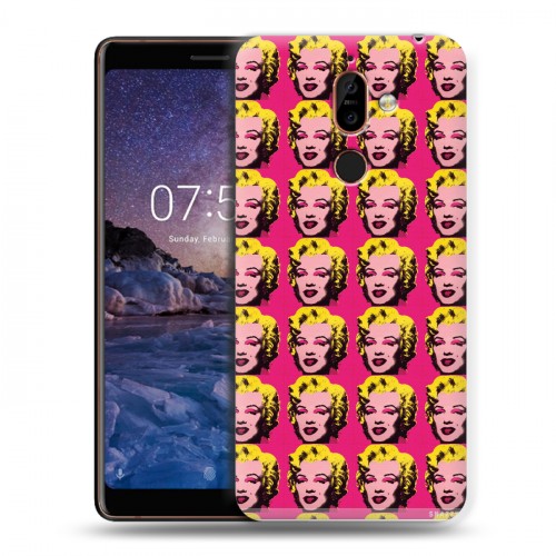 Дизайнерский пластиковый чехол для Nokia 7 Plus Мерлин Монро