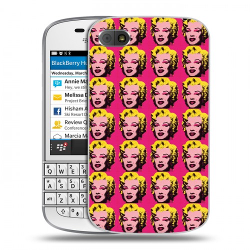 Дизайнерский пластиковый чехол для BlackBerry Q10 Мерлин Монро
