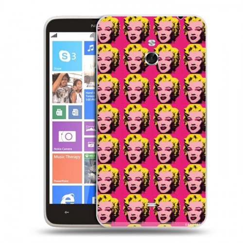Дизайнерский пластиковый чехол для Nokia Lumia 1320 Мерлин Монро
