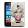 Дизайнерский пластиковый чехол для Microsoft Lumia 435 Мерлин Монро