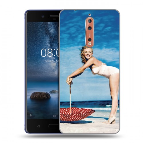 Дизайнерский пластиковый чехол для Nokia 8 Мерлин Монро