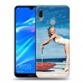 Дизайнерский пластиковый чехол для Huawei Y6 (2019) Мерлин Монро