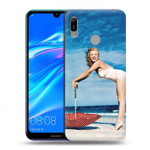 Дизайнерский пластиковый чехол для Huawei Y6 (2019) Мерлин Монро