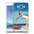 Дизайнерский пластиковый чехол для Samsung Galaxy A5 Мерлин Монро