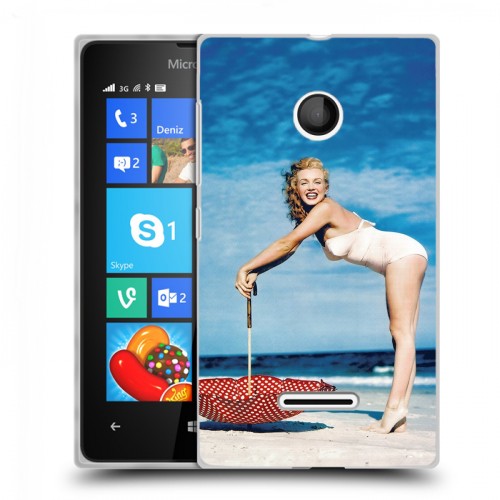 Дизайнерский пластиковый чехол для Microsoft Lumia 435 Мерлин Монро