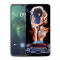 Дизайнерский силиконовый чехол для Nokia 6.2 Мерлин Монро