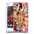 Дизайнерский пластиковый чехол для Sony Xperia L Мерлин Монро