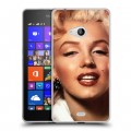 Дизайнерский пластиковый чехол для Microsoft Lumia 540 Мерлин Монро