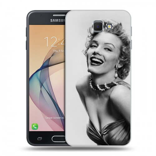 Дизайнерский пластиковый чехол для Samsung Galaxy J5 Prime Мерлин Монро