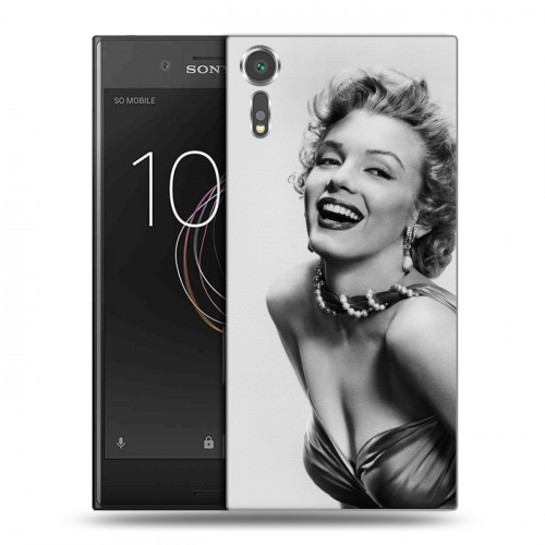 Дизайнерский пластиковый чехол для Sony Xperia XZs Мерлин Монро