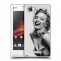 Дизайнерский пластиковый чехол для Sony Xperia L Мерлин Монро