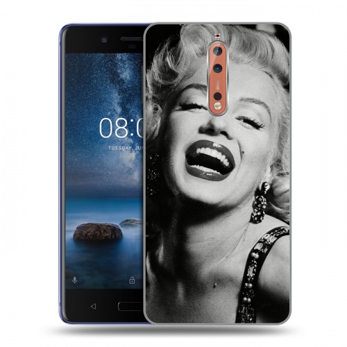 Дизайнерский пластиковый чехол для Nokia 8 Мерлин Монро