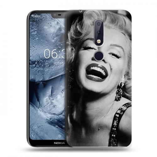 Дизайнерский пластиковый чехол для Nokia 6.1 Plus Мерлин Монро