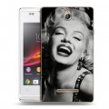 Дизайнерский пластиковый чехол для Sony Xperia E Мерлин Монро