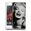 Дизайнерский пластиковый чехол для Sony Xperia L Мерлин Монро