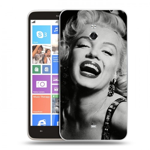 Дизайнерский пластиковый чехол для Nokia Lumia 1320 Мерлин Монро
