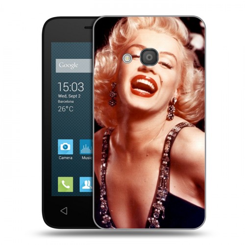 Дизайнерский силиконовый чехол для Alcatel One Touch Pixi 4 (4) Мерлин Монро