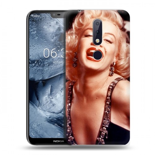 Дизайнерский силиконовый чехол для Nokia 6.1 Plus Мерлин Монро