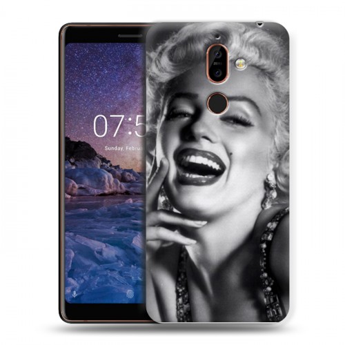 Дизайнерский пластиковый чехол для Nokia 7 Plus Мерлин Монро