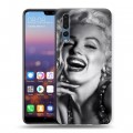 Дизайнерский силиконовый с усиленными углами чехол для Huawei P20 Pro Мерлин Монро