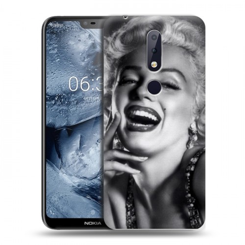 Дизайнерский силиконовый чехол для Nokia 6.1 Plus Мерлин Монро