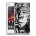 Дизайнерский пластиковый чехол для Sony Xperia L Мерлин Монро