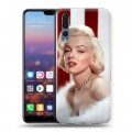 Дизайнерский силиконовый с усиленными углами чехол для Huawei P20 Pro Мерлин Монро