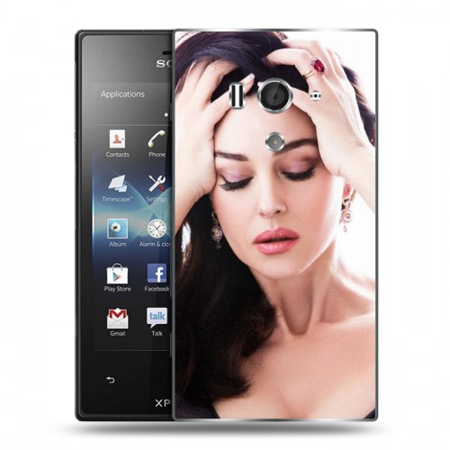 Дизайнерский пластиковый чехол для Sony Xperia acro S Моника Белуччи