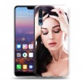 Дизайнерский силиконовый с усиленными углами чехол для Huawei P20 Pro Моника Белуччи