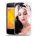 Дизайнерский пластиковый чехол для LG Google Nexus 4 Моника Белуччи